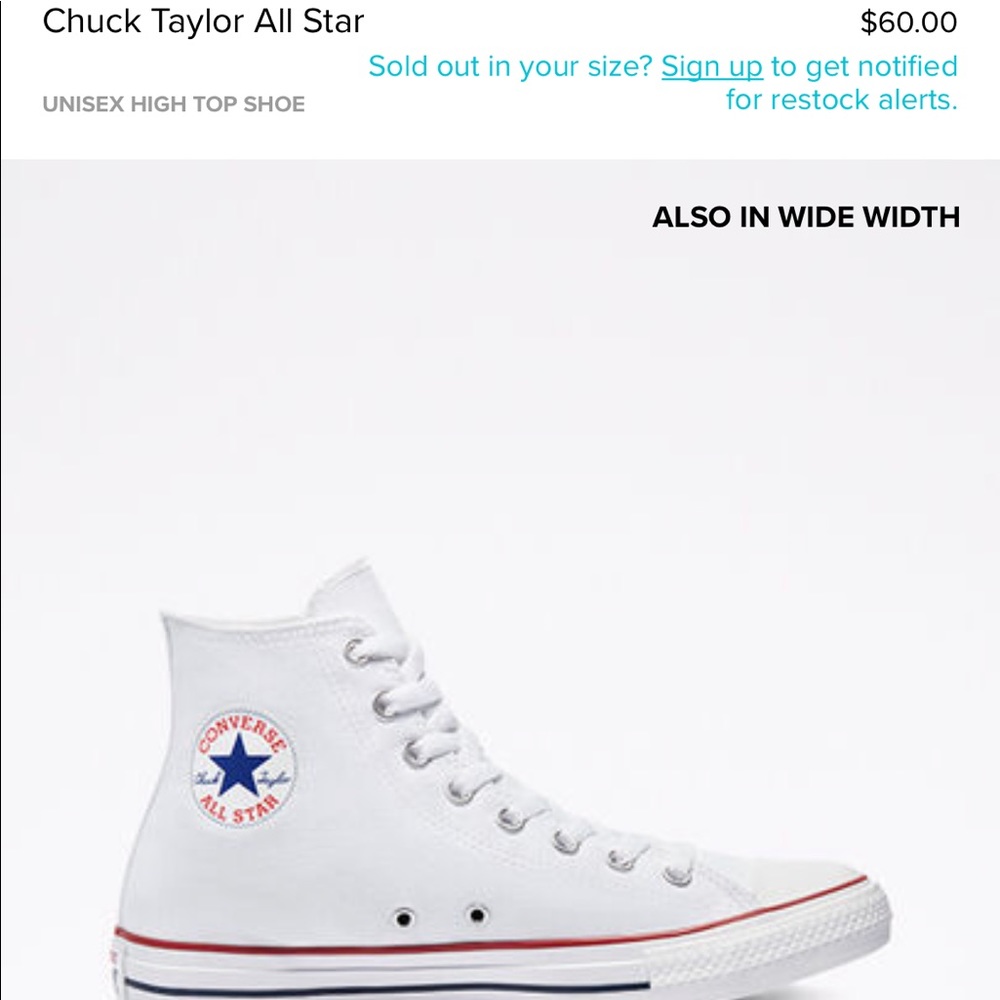 White converse high top